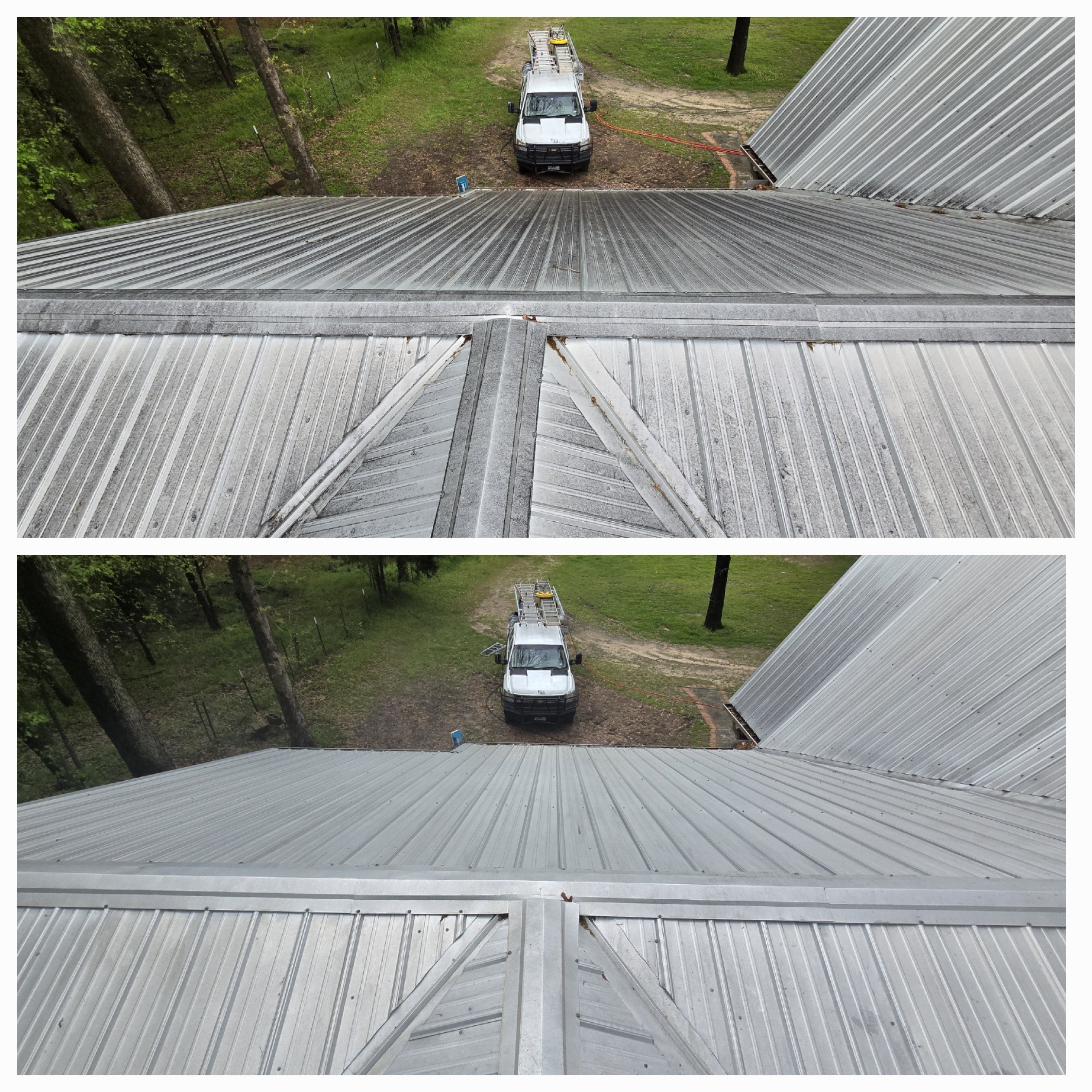 Another Top quality Metal Roof clean performed in Tool, Texas 